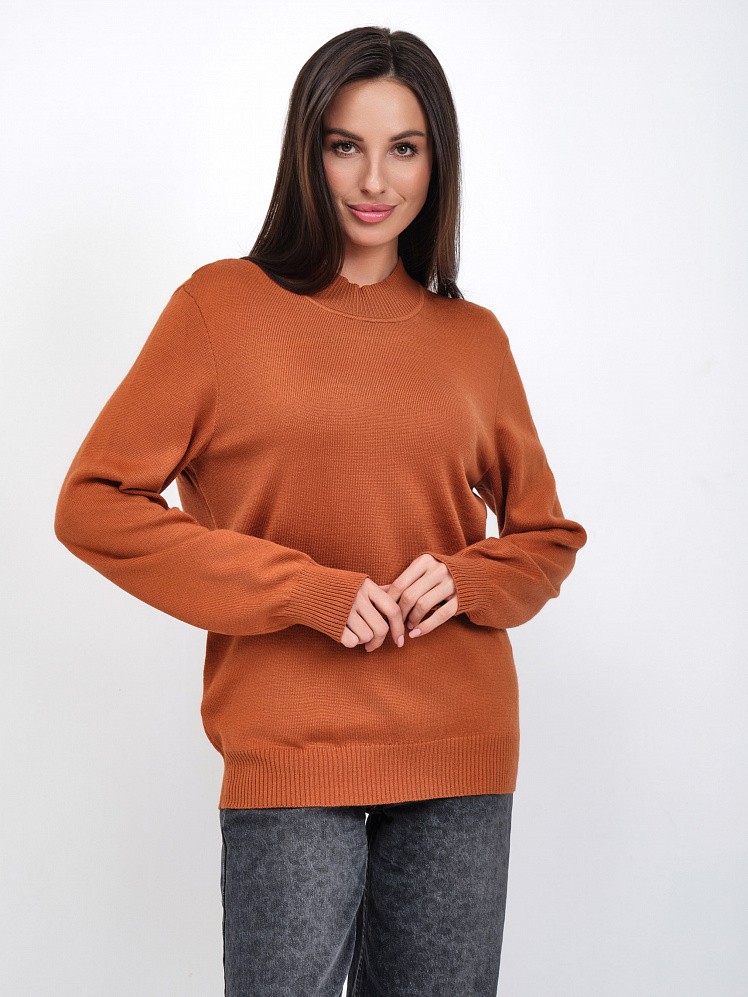 Джемпер женский М0572 кирпичный