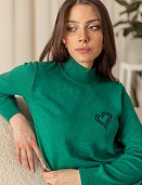 Джемпер женский М0416 изумруд